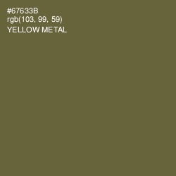 #67633B - Yellow Metal Color Image